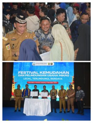Ketua Komisi II DPRD Provinsi Lampung, H. Ahmad Basuki, menghadiri Festival Kemudahan dan Perlindungan Usaha Mikro